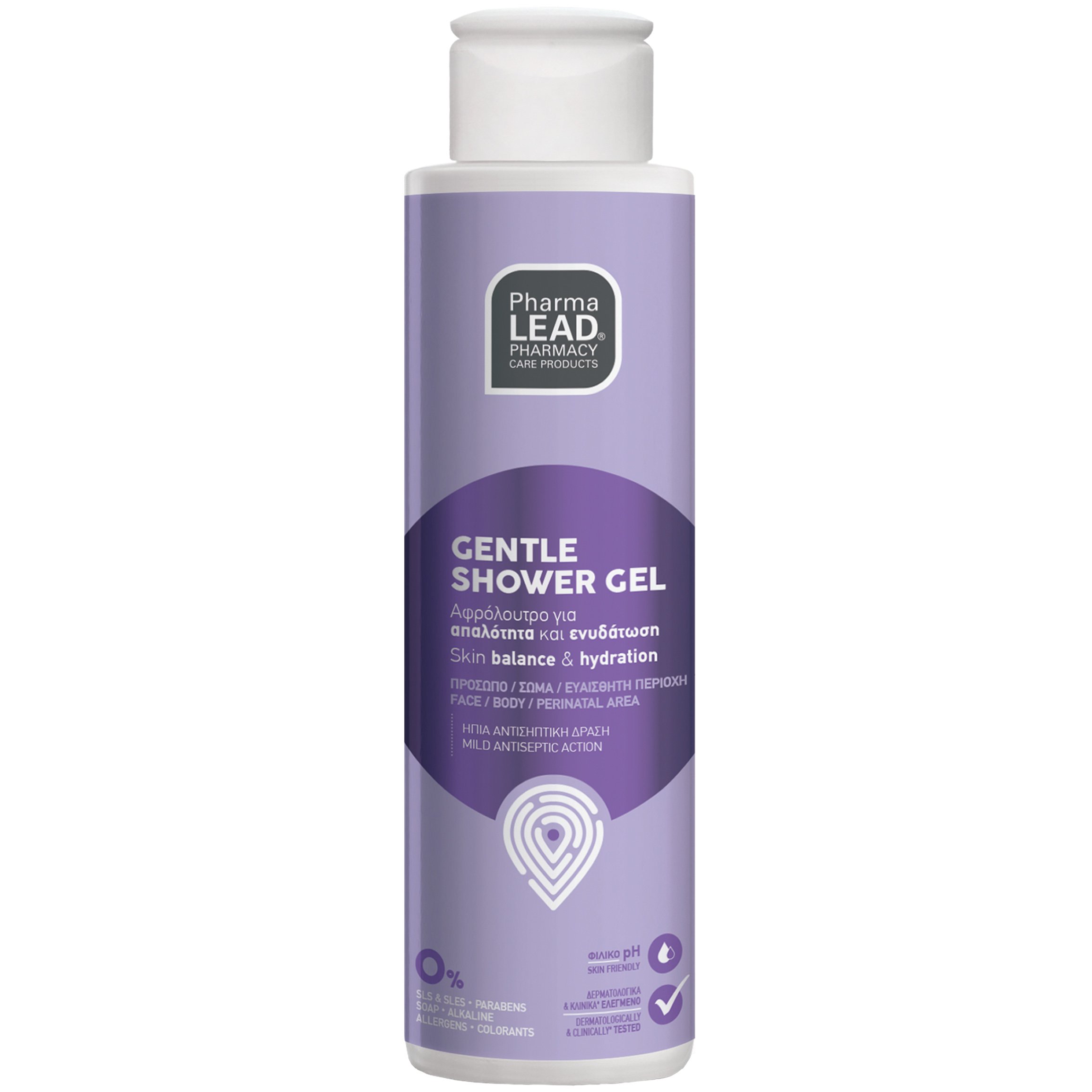 Pharmalead Gentle Shower Gel Travel Size 100ml Αφρόλουτρο για Καθημερινό Καθαρισμό, Τόνωση & Αναζωογόνηση